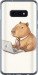 Чехол для Samsung Galaxy S10e Funny Capybara CEO Working (Разноцветный)