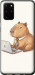 Чехол для Samsung Galaxy S20 Plus Funny Capybara CEO Working (Разноцветный)