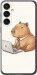Чехол для Samsung Galaxy S23 FE Funny Capybara CEO Working (Разноцветный)