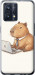 Чехол для Realme 9 Funny Capybara CEO Working (Разноцветный)