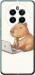 Чехол для Realme 12+ Funny Capybara CEO Working (Разноцветный)