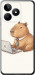 Чехол для Realme C53 Funny Capybara CEO Working (Разноцветный)