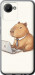 Чехол для Realme C30 Funny Capybara CEO Working (Разноцветный)
