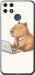 Чехол для Realme C25s Funny Capybara CEO Working (Разноцветный)