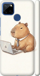 Чохол для Realme C12 Funny Capybara CEO Working (Різнокольоровий)