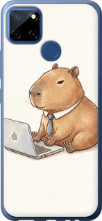 Чохол для Realme C12 Funny Capybara CEO Working (Різнокольоровий)