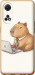 Чехол для Oppo Reno8 T Funny Capybara CEO Working (Разноцветный)