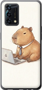 Чохол для Oppo A95 Funny Capybara CEO Working (Різнокольоровий)
