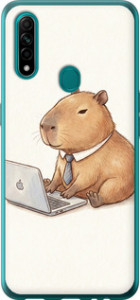 Чохол для Oppo A31 Funny Capybara CEO Working (Різнокольоровий)