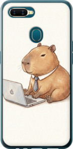 Чохол для Oppo A12 Funny Capybara CEO Working (Різнокольоровий)