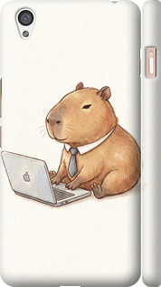 Чехол для OnePlus X Funny Capybara CEO Working (Разноцветный)