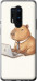 Чехол для OnePlus 8 Pro Funny Capybara CEO Working (Разноцветный)