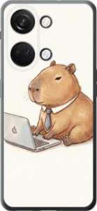 Чехол для OnePlus Nord 3 Funny Capybara CEO Working (Різнокольоровий)