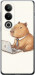 Чехол для OnePlus ACE 3V Funny Capybara CEO Working (Разноцветный)