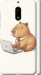 Чехол для Nokia 6 Funny Capybara CEO Working (Разноцветный)