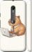 Чехол для Motorola Moto G3 Funny Capybara CEO Working (Разноцветный)