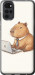 Чехол для Motorola G22 Funny Capybara CEO Working (Разноцветный)