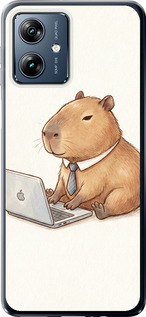 Чохол для Motorola Moto G54 Power Funny Capybara CEO Working (Різнокольоровий)