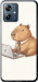 Чохол для Motorola Moto G54 Power Funny Capybara CEO Working (Різнокольоровий)