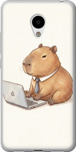 Чохол для Meizu M3s Funny Capybara CEO Working (Різнокольоровий)