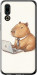 Чохол для Meizu 16S Funny Capybara CEO Working (Різнокольоровий)