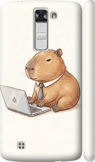 Чохол для LG K8 K350E Funny Capybara CEO Working (Різнокольоровий)