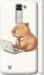 Чохол для LG K8 K350E Funny Capybara CEO Working (Різнокольоровий)