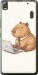 Чехол для Lenovo A7000 Funny Capybara CEO Working (Разноцветный)