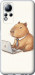 Чехол для Infinix Note 12 Funny Capybara CEO Working (Разноцветный)
