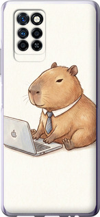 Чохол для Infinix Note 10 Pro Funny Capybara CEO Working (Різнокольоровий)