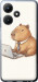 Чехол для Infinix Hot 30i Funny Capybara CEO Working (Різнокольоровий)