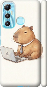 Чохол для Infinix Hot 11 Funny Capybara CEO Working (Різнобарвний)