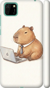 Чохол для Huawei Y5p Funny Capybara CEO Working (Різнокольоровий)