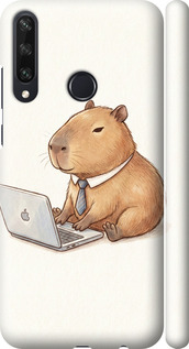 Чехол для Huawei Y6p Funny Capybara CEO Working (Разноцветный)