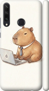 Чохол для Huawei Y6p Funny Capybara CEO Working (Різнокольоровий)