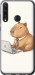 Чехол для Huawei Y6p Funny Capybara CEO Working (Разноцветный)
