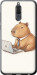 Чехол для Huawei Mate 10 Lite Funny Capybara CEO Working (Разноцветный)