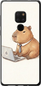 Чехол для Huawei Mate 20 Funny Capybara CEO Working (Різнокольоровий)