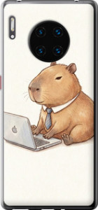Чохол для Huawei Mate 30 Pro Funny Capybara CEO Working (Різнокольоровий)