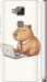 Чехол для Huawei G7 Plus Funny Capybara CEO Working (Разноцветный)