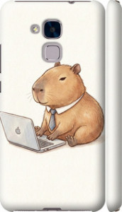 Чехол для Huawei GT3 Funny Capybara CEO Working (Разноцветный)