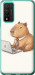 Чехол для Huawei Honor 10X Lite Funny Capybara CEO Working (Різнокольоровий)