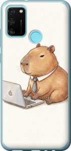 Чехол для Huawei Honor 9A Funny Capybara CEO Working (Разноцветный)