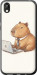 Чехол для Huawei Honor 8S Funny Capybara CEO Working (Разноцветный)