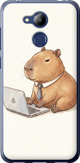 Чехол для Huawei Honor 6C Pro Funny Capybara CEO Working (Разноцветный)
