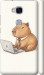 Чехол для Huawei Honor 5X Funny Capybara CEO Working (Разноцветный)