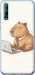 Чохол для Huawei P Smart S Funny Capybara CEO Working (Різнокольоровий)