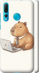Чохол для Huawei Nova 4 Funny Capybara CEO Working (Різнокольоровий)
