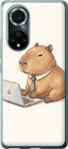 Чохол для Huawei Nova 9 Pro Funny Capybara CEO Working (Різнокольоровий)
