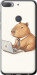 Чехол для HTC Desire 12 Plus Funny Capybara CEO Working (Разноцветный)